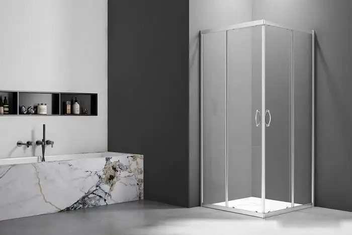Душевой уголок Veconi 80x80 RV101-80-01-C5 (стекло прозрачное/хром) - фото товара