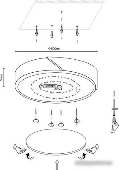 Припотолочная люстра Velante 445-447-01 – фото товара