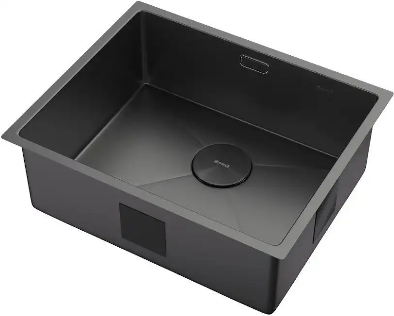 Кухонная мойка ZorG Zerox 54 U / IF Zurinox PVD Gunblack - фото товара