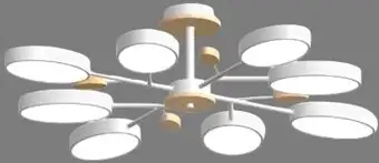 Подвесная люстра LED4U L3221-850 WH – изображение в каталоге