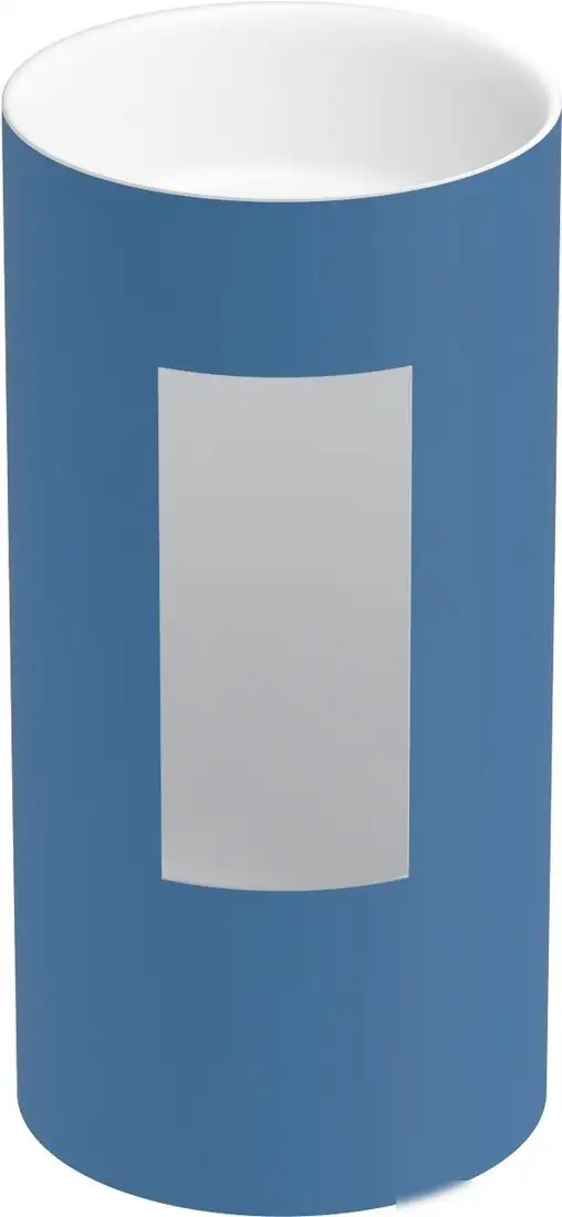 Умывальник Wellsee Chalice Perfection 230622000 (отдельностоящий, без отверстия под смеситель, цвет матовый темно-синий/глянцевый белый) - фото товара