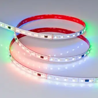 Светодиодная лента Arlight Бегущий огонь 6W/m 60Led/m 5060/2835SMD разноцветный/холодный белый 5M SPI-BA120-12mm 24V RGBW-White-PX6-BPT 040622 – изображение в каталоге