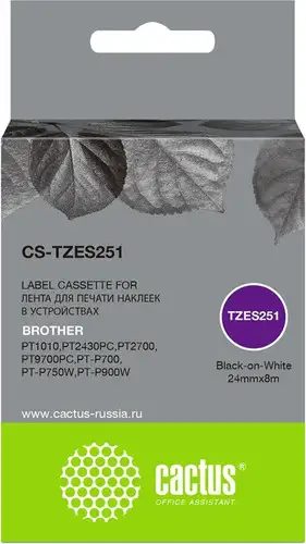 Картридж CACTUS CS-TZES251 (аналог Brother TZES251) – изображение в каталоге