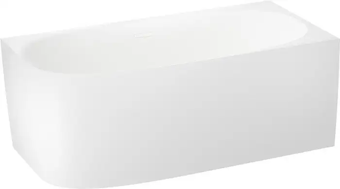 Ванна Wellsee Belle Spa 2.0 160x75 235803002 (пристенная ванна (правая) белый глянец, экран, каркас, сифон-автомат глянцевый белый) - фото товара