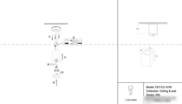 Точечный светильник Maytoni Alfa C011CL-01W – фото товара