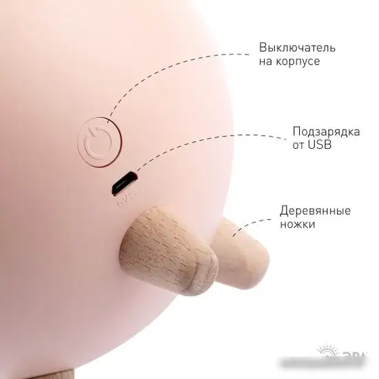 Ночник ЭРА NLED-468-1W-P – фото товара