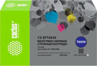 Картридж CACTUS CS-EPT6039 (аналог Epson EPT6039) – изображение в каталоге