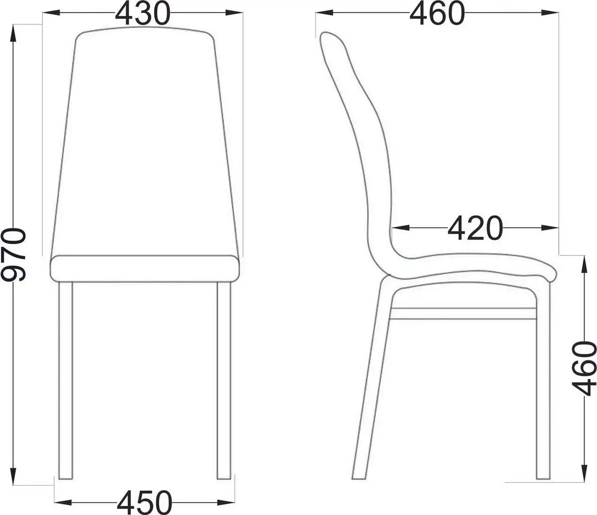 Стул AksHome Adele (белый APU 002/хром)
