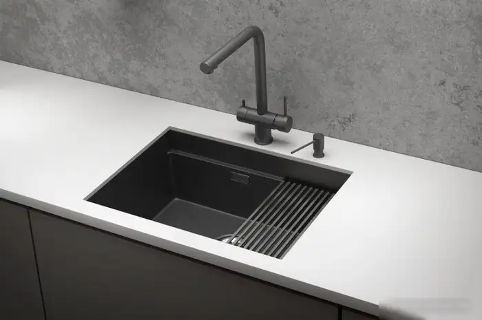 Кухонная мойка Granula KS-6045U (черный матовый) - фото товара