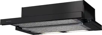 Кухонная вытяжка Krona Kamilla 600 2DN (черный) – изображение в каталоге
