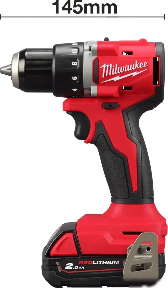 Дрель-шуруповерт Milwaukee M18 M18BLDDRC-202C 4933492833 (с 2-мя АКБ 2 Ач, кейс) – фото товара
