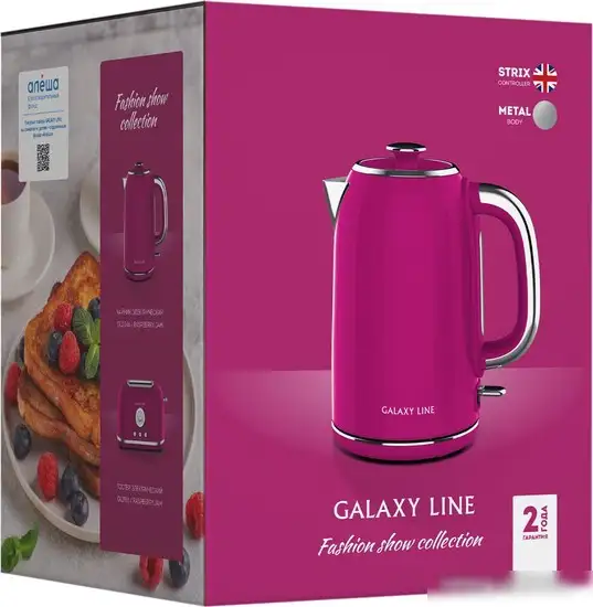 Электрический чайник Galaxy Line GL 0346 (малиновый джем) - фото товара