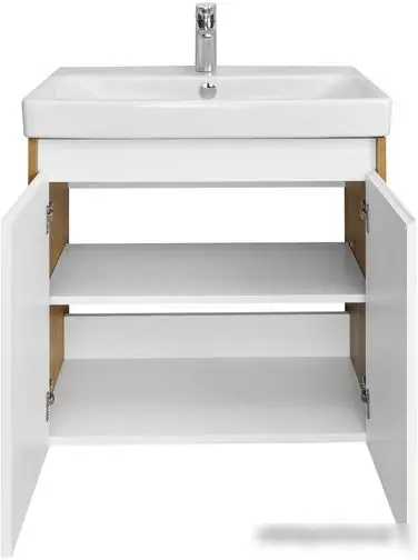 Акватон Тумба с умывальником Сканди Doors 70 1A2789K0SDZ90 (белый/дуб рустикальный) – фото товара