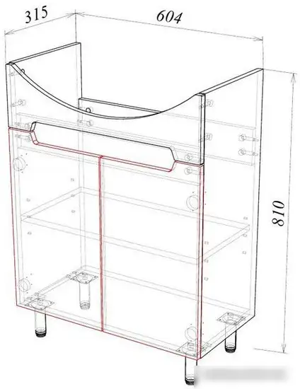 Garda Тумба под умывальник Marko-112 65 Т_ум_2дв_650_Marko – фото товара