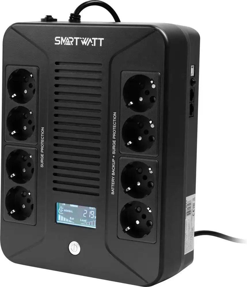 Источник бесперебойного питания SmartWatt UPS Safe Pro LCD 1000 – фото товара