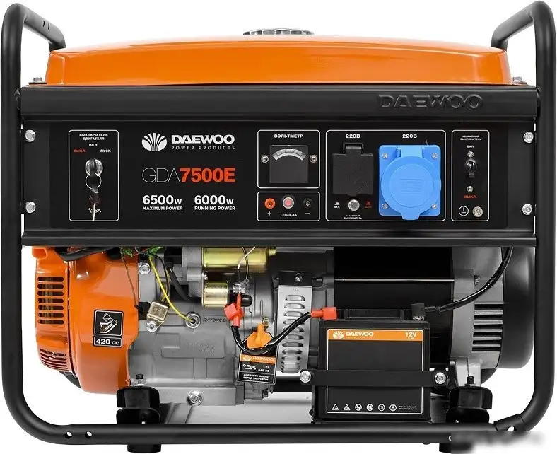 Бензиновый генератор Daewoo Power GDA 7500E – фото товара