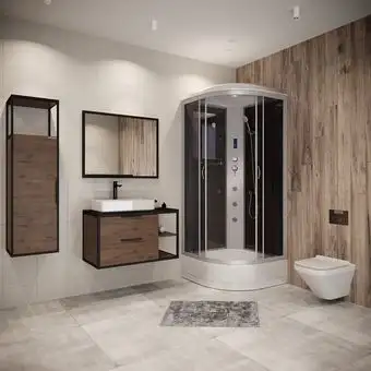 Душевая кабина Niagara NG-3503-14F 80x80x215 (тонированное стекло) - изображение в каталоге