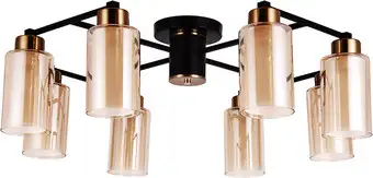 Люстра средней высоты Arte Lamp Leo A7027PL-8BK – изображение в каталоге