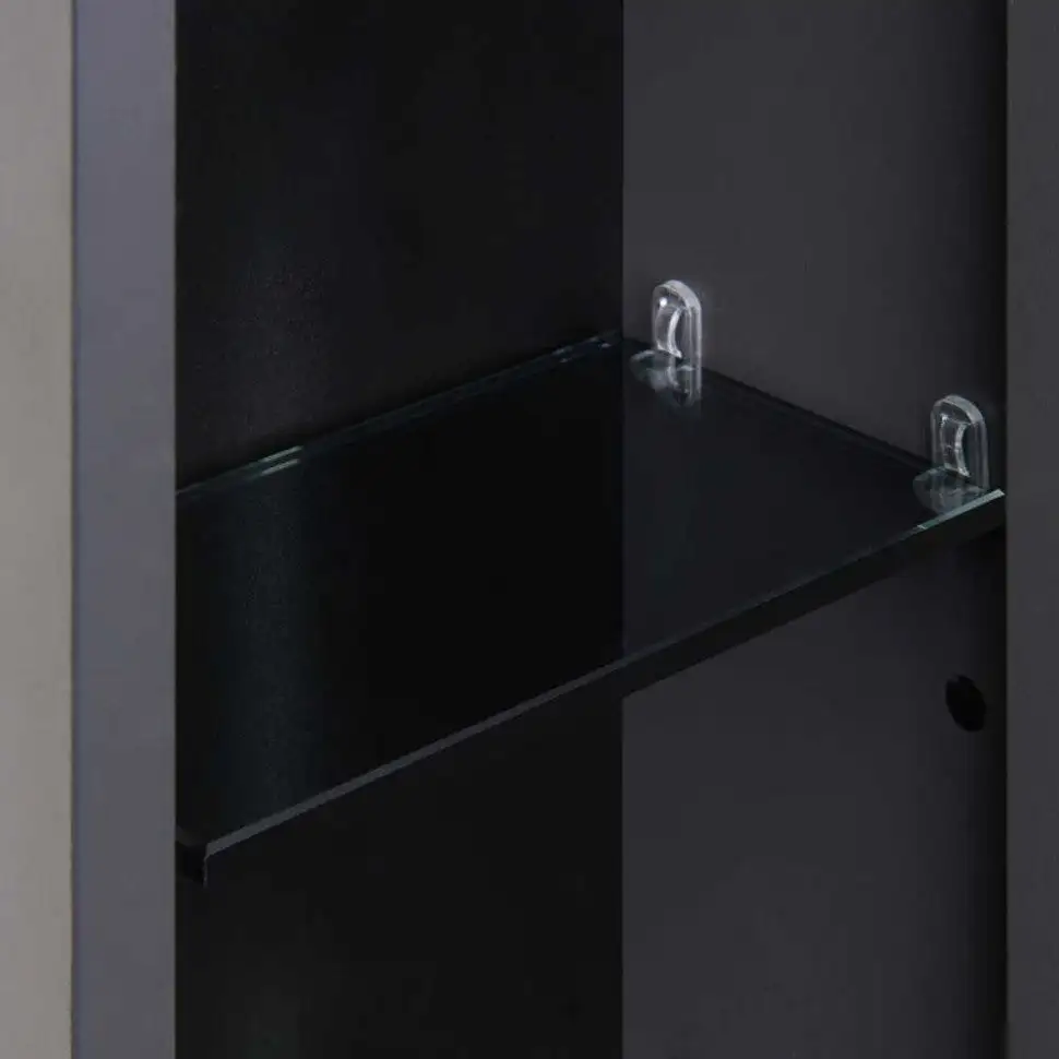 Акватон Шкаф с зеркалом для ванной Ар-Деко 85 1A280602DD8D0 (серый кобальт) – фото товара