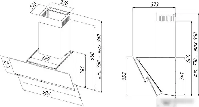 Кухонная вытяжка Akpo Balance eco 60 WK-4 (черный) - фото товара