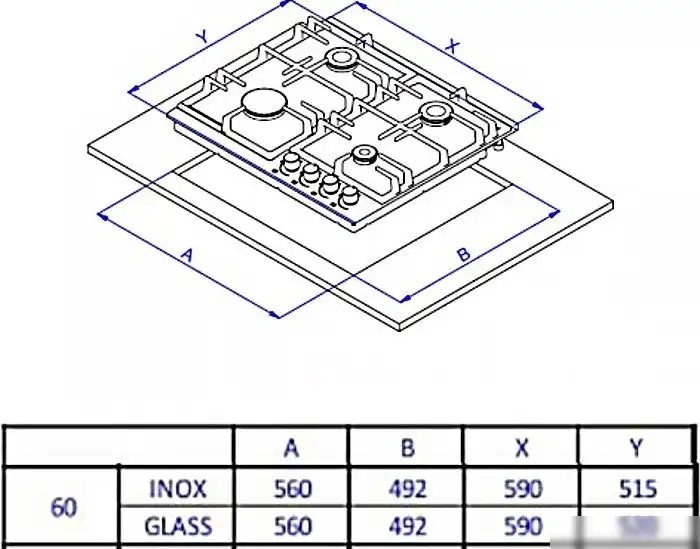 Варочная панель Weissgauff HGG 641 BGV Nano Glass - фото товара