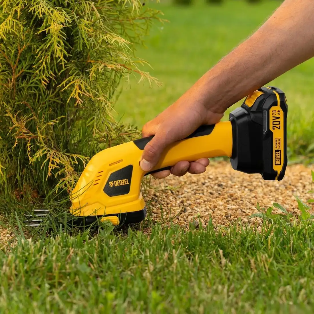 Кусторез + ножницы Denzel GS-20 59432 (с 1-им АКБ) – фото товара