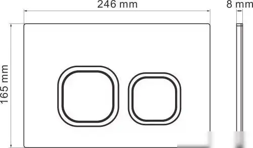 Унитаз подвесной Roxen StounFix Dual Fresh 968516 - фото товара