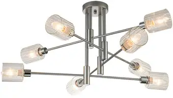 Люстра средней высоты Escada 1140/8P (Silver/Chrome) – изображение в каталоге