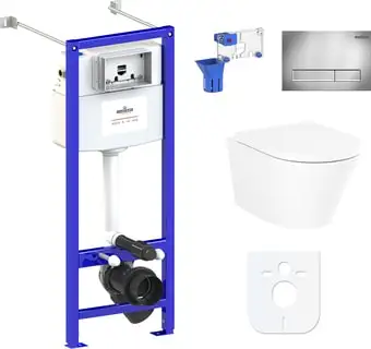 Унитаз Lavinia Boho Relfix Biore Rimless 7 в 1 87050182 (хром пластик) - изображение в каталоге