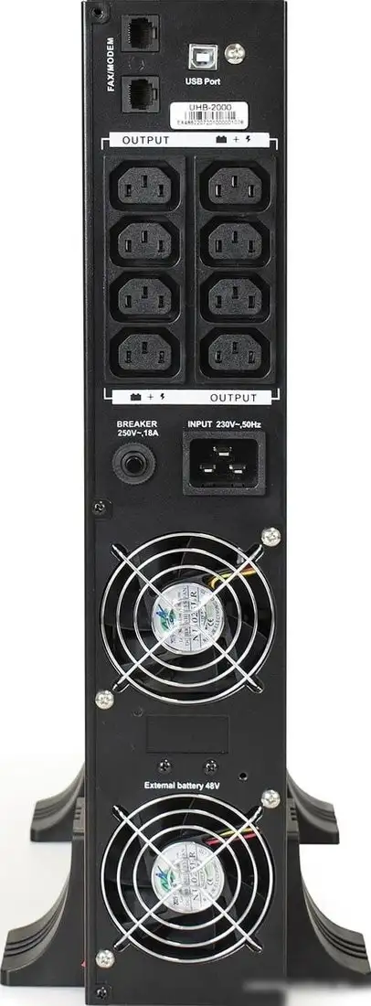 Источник бесперебойного питания ExeGate SinePower UHB-2000.LCD.AVR.C13.RJ.USB.2U – фото товара