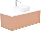 ЗОВ Тумба под умывальник Бергамо 100 MB1000RAL3012-KP13W (белый)