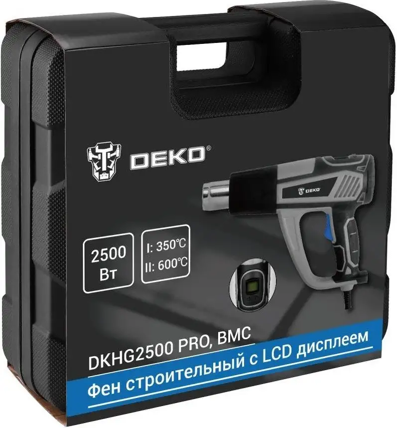 Промышленный фен Deko DKHG2500 PRO 085-1078 (кейс) – фото товара