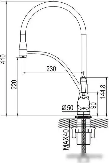 Смеситель Rose R153Q - фото товара