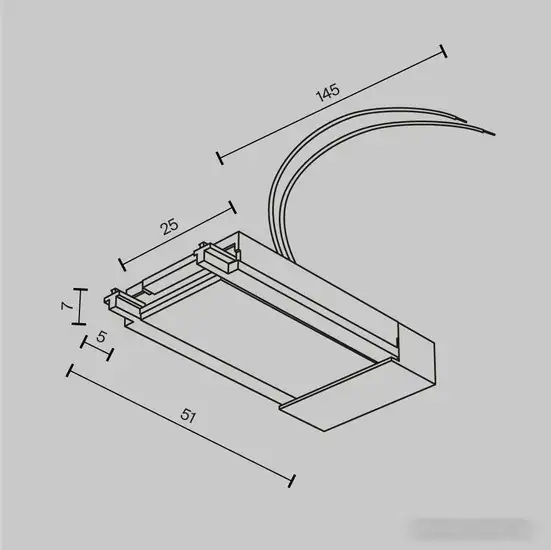 Ввод питания трека Maytoni Technical TRA084B-11W – фото товара