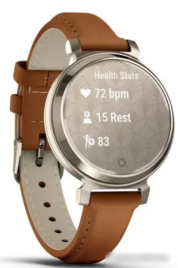 Умные часы Garmin Lily 2 Classic (кремовое золото/коричневый) – фото товара