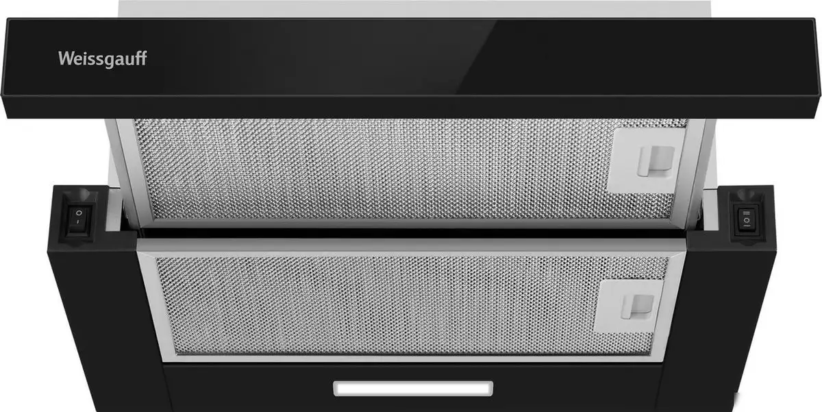 Кухонная вытяжка Weissgauff TEL 450 Black Glass - фото товара