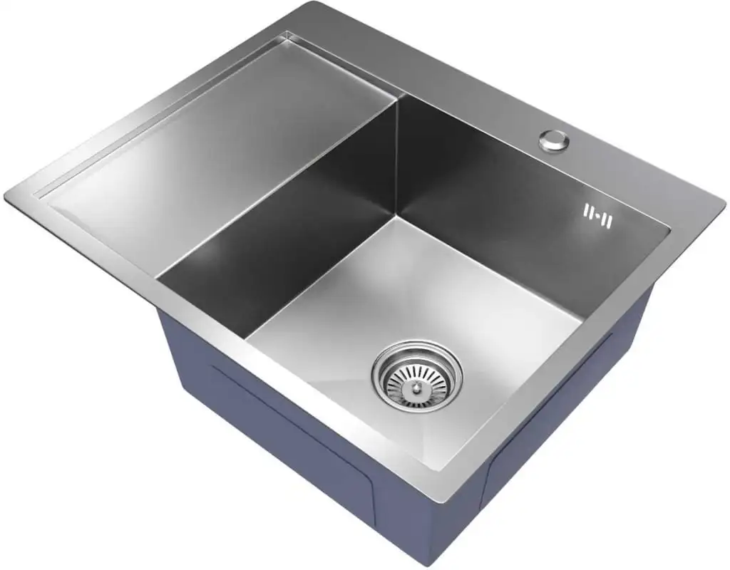 Кухонная мойка Mixline Pro 551876 правый (сатин, с сифоном) - фото товара
