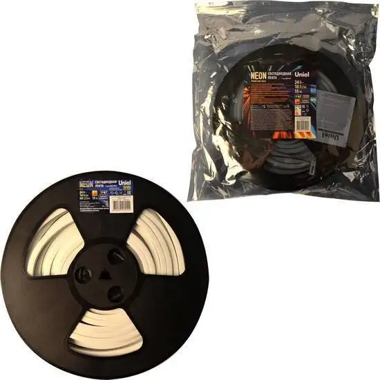Гибкий неон Uniel ULS-N11-2835-120LED/m-8mm-IP67-DC24V-10W/m-15M-3000K – фото товара