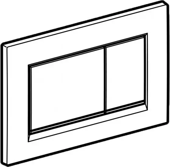 Панель смыва Geberit Sigma 30 New 115.883.JT.1 (белый матовый/хром глянцевый) – фото товара