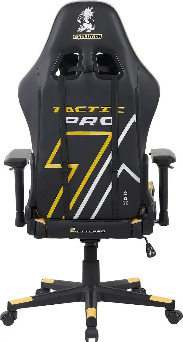 Игровое (геймерское) кресло Evolution Tactic PRO Special edition D4 (черный/желтый) – фото товара
