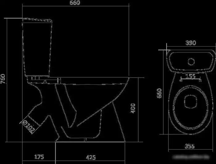 Унитаз Santek Бриз (1WH202569) - фото товара