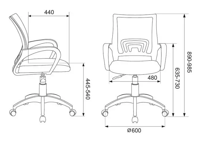 Кресло Бюрократ CH-W695NLT (салатовый) – фото товара