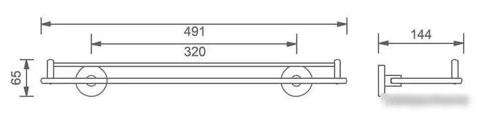 Мебель для ванных комнат Aquanet Полка для ванной 4587 – фото товара
