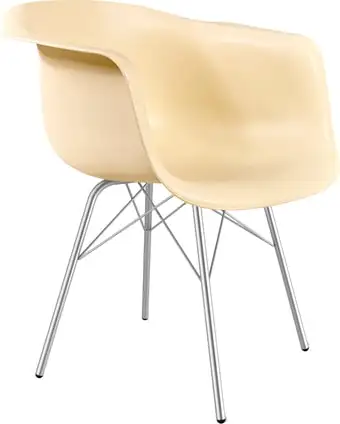 Стул с подлокотниками Sheffilton SHT-ST31/S64 (бежевый/хром лак) – изображение в каталоге