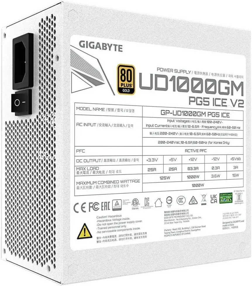 Блок питания Gigabyte UD1000GM PG5 V2 ICE – фото товара