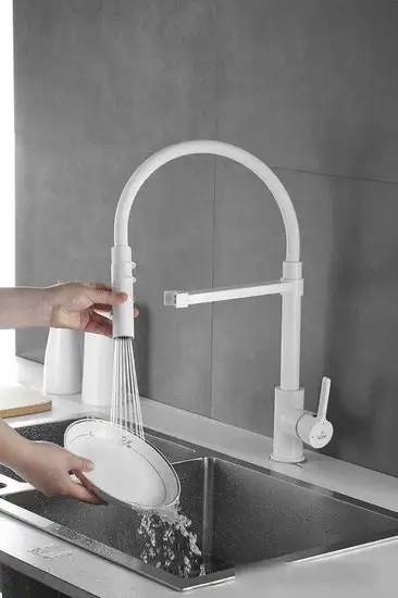 Смеситель Rose R133C (белый) - фото товара