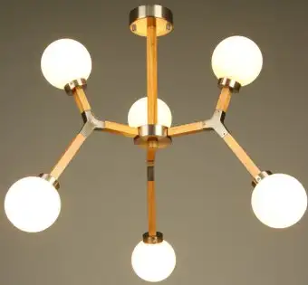 Подвесная люстра BayerLux Молекула 10777126 (сатин/коричневый) – изображение в каталоге