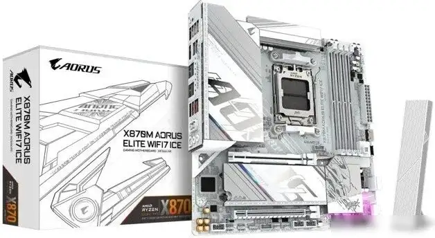 Материнская плата Gigabyte X870M Aorus Elite WiFi7 Ice – фото товара