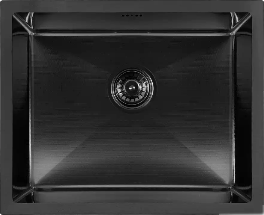 Кухонная мойка ARFEKA ECO AR 550*450 BLACK PVD NANO DECOR MILLET GRAINS - фото товара
