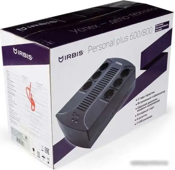Источник бесперебойного питания IRBIS ISBR600E – фото товара